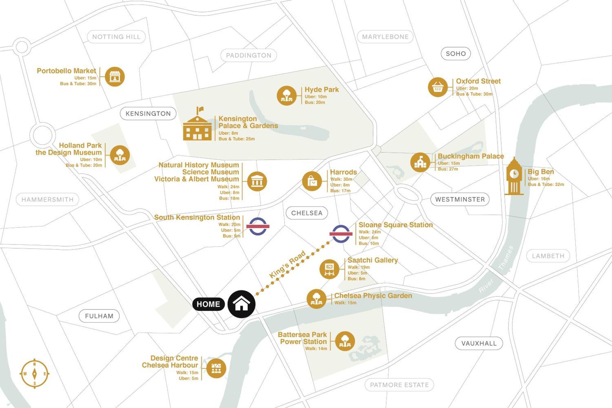 Kings Road Stylish Apartment In Chelsea London Kültér fotó